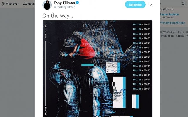 Tony Tillman Single Announcement